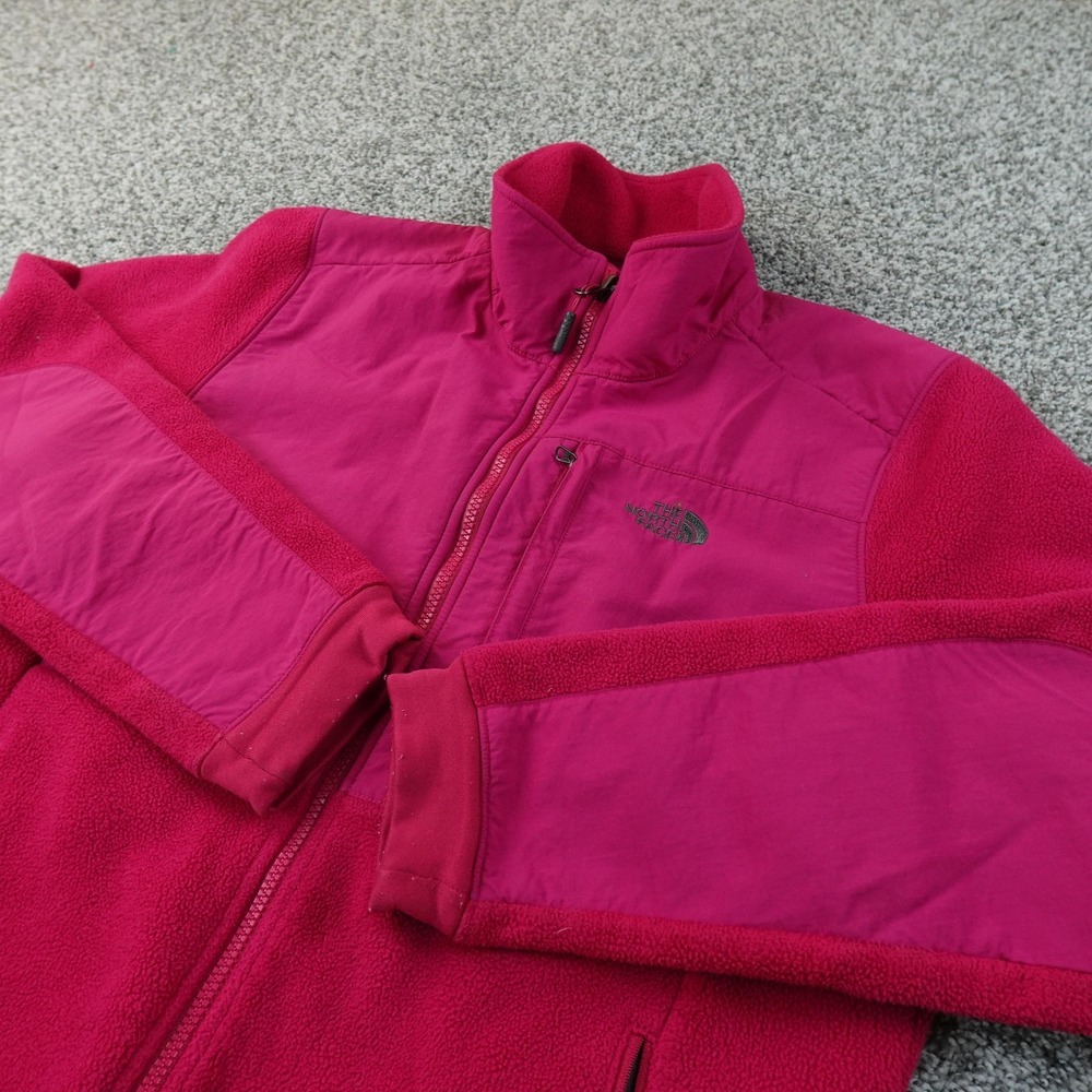 North Face Jacket Womens L Pink Denali Full Zip Outdoor‎ Hiking Coat Sweater Top